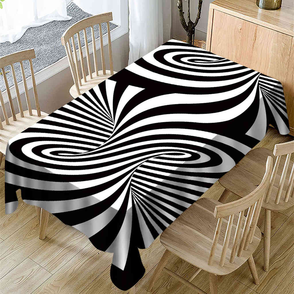 rectangular table Manteles 3d fingerprint digital table cloth rectangular tea table cover dinner decoration of the house washing machine