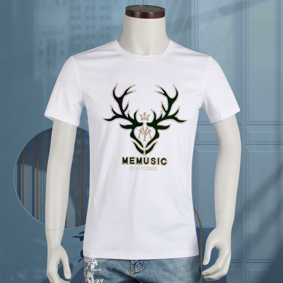 2021 summer mercerized cotton short sleeve fashion casual men handsome ice brand T-shirt, White
2021 summer mercerized cotton short sleeve fashion casual men handsome ice brand T-shirt, White
