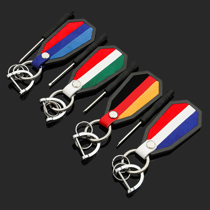 Carbon Fiber Flag Three Color Suede Car Key Ring Suitable for Volkswagen Bmw Benz Audi Pendant, Slivery;golden
Carbon Fiber Flag Three Color Suede Car Key Ring Suitable for Volkswagen Bmw Benz Audi Pendant, Slivery;golden