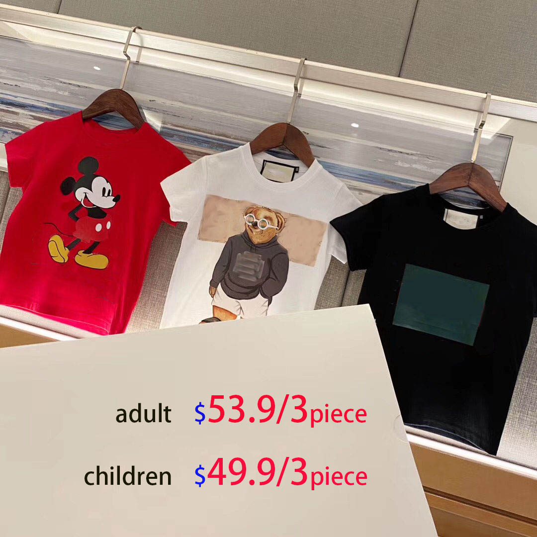 2021 Short Sleeves Tee Cotton Summer Street Skateboard Mens Children and adults T-shirt Men Women Casual wear Three pieces for one, White;black
2021 Short Sleeves Tee Cotton Summer Street Skateboard Mens Children and adults T-shirt Men Women Casual wear Three pieces for one, White;black