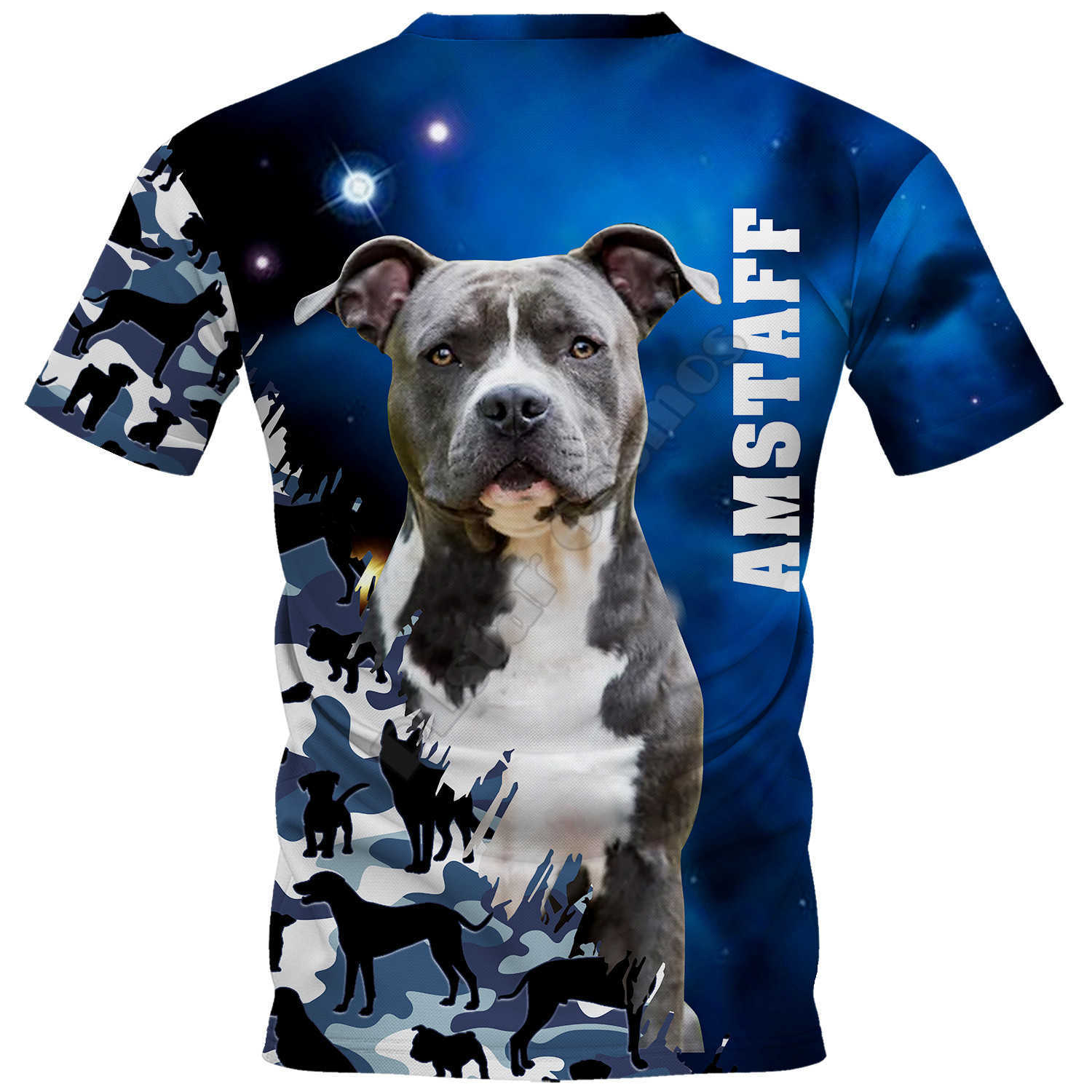 Amstaff 3D Printed t shirt for men Summer Casual Tees Short Sleeve T-shirts Drop 05 210629