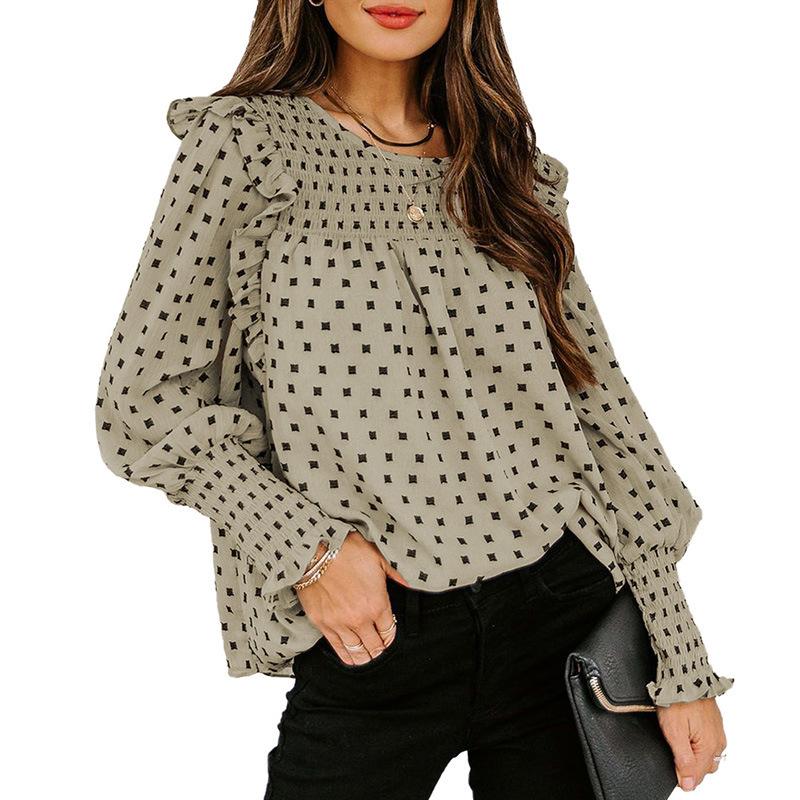 Women' Blouses & Shirts Polka Dot Print Shirt Women Fashion Casual Top Pleated Long Lantern Sleeve Office Lady Blouse Elegant Loose Chiffon, Pink
Women' Blouses & Shirts Polka Dot Print Shirt Women Fashion Casual Top Pleated Long Lantern Sleeve Office Lady Blouse Elegant Loose Chiffon, Pink