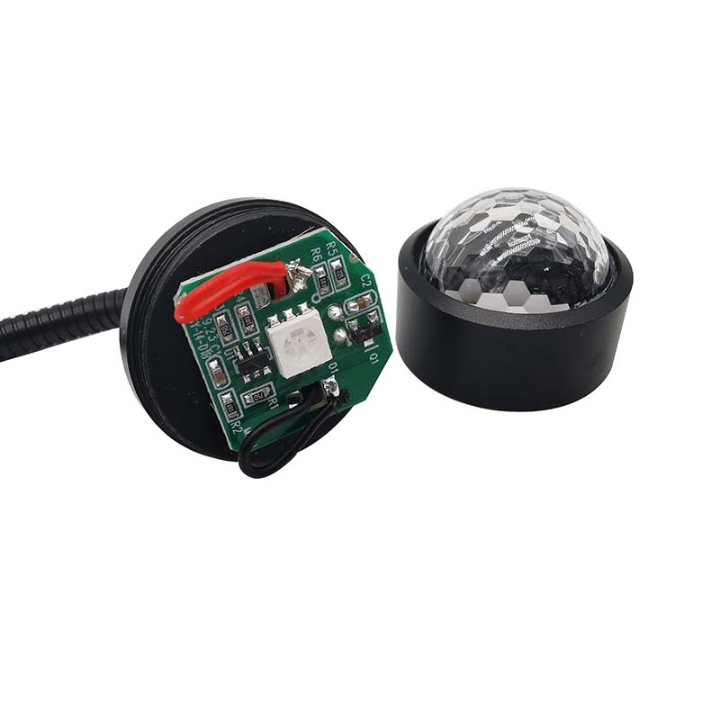 USB Lamps LED Night Light Atmosphere Party DJ Disco Music Lamp Vehicle Voice Control Atmospheres Bulb Car Lights Truck Decoration Bulbs Colorful Laser