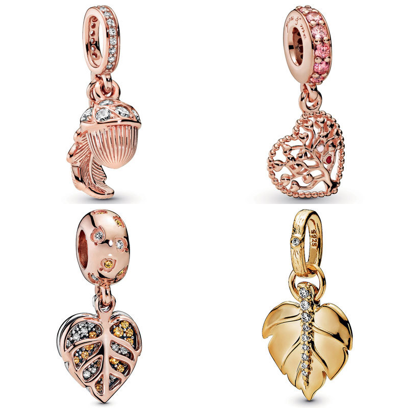 925 Original Sterling Silver Charm Rose Leaves Acorn Tree Shining Pendant Beads Fit Pandora Bracelet Jewelry Christmas Gift
925 Original Sterling Silver Charm Rose Leaves Acorn Tree Shining Pendant Beads Fit Pandora Bracelet Jewelry Christmas Gift