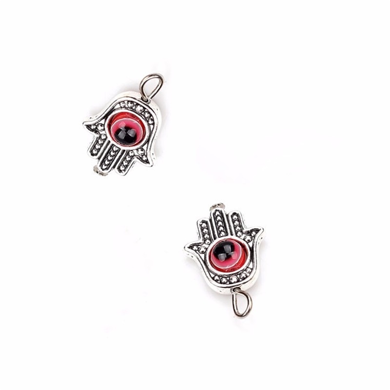 50Pcs Turkish Hamsa Hand Blue Evil Eye Charms pendant For Jewelry Making findings 19x12mm 206 W2, Bronze;silver
50Pcs Turkish Hamsa Hand Blue Evil Eye Charms pendant For Jewelry Making findings 19x12mm 206 W2, Bronze;silver