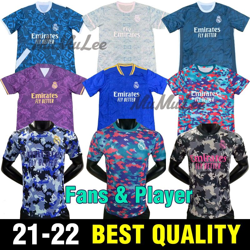 Fans player 21 22 REAL MADRID Pre-match training Soccer Jersey VINICIUS BENZEMA MODRIC SRERGIO RAMOS KROOS football shirt
Fans player 21 22 REAL MADRID Pre-match training Soccer Jersey VINICIUS BENZEMA MODRIC SRERGIO RAMOS KROOS football shirt