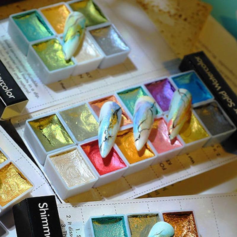 Nail Glitter 612 Colors Watercolor Shiimmer Pearlescent Pigment Set Halo God Powder Dyestuff Dyeing Manicure S8n2
Nail Glitter 612 Colors Watercolor Shiimmer Pearlescent Pigment Set Halo God Powder Dyestuff Dyeing Manicure S8n2