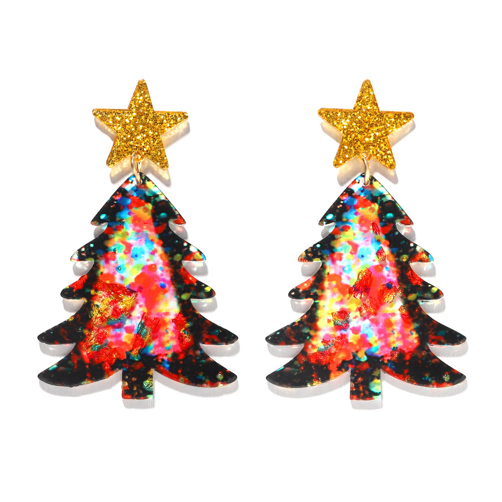 Christmas Sweet Designer Stud Earrings Personalized Fantasy Color Resin Plate Snowflake Christmas-Tree Earring Party Holiday Childlike Candy Ear Jewelry Gifts -1
Christmas Sweet Designer Stud Earrings Personalized Fantasy Color Resin Plate Snowflake Christmas-Tree Earring Party Holiday Childlike Candy Ear Jewelry Gifts -1