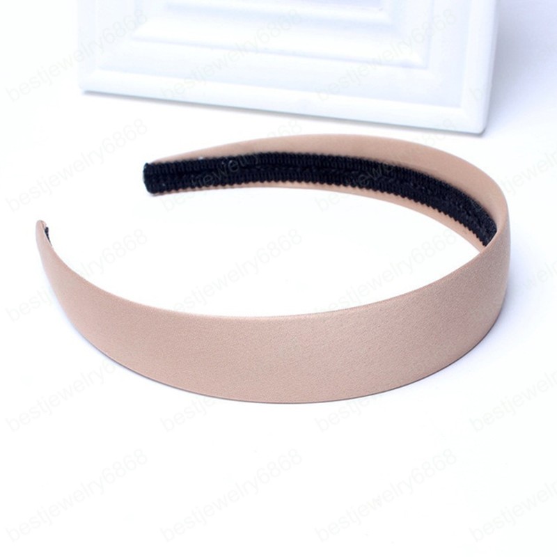 Women Hair Band Solid Color Headband Vintage Female Head Hoop Hai Bezel Hair Accessories Ladies Simplicity No Slip Headwear