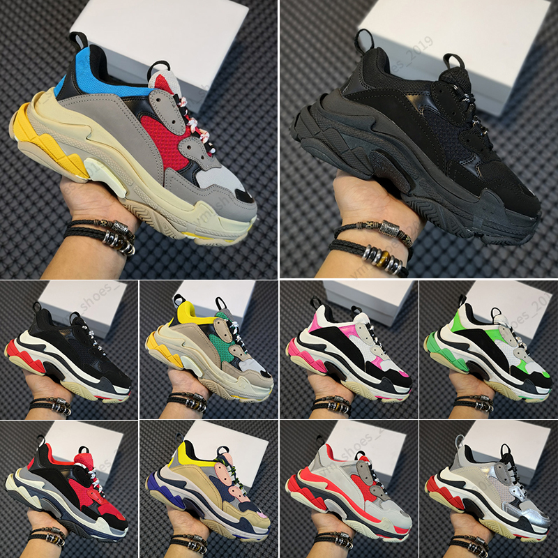 36-45 triple s men women running shoes platform sneakers black white grey red pink blue green yellow mens womens trainers, #1 
36-45 triple s men women running shoes platform sneakers black white grey red pink blue green yellow mens womens trainers, #1