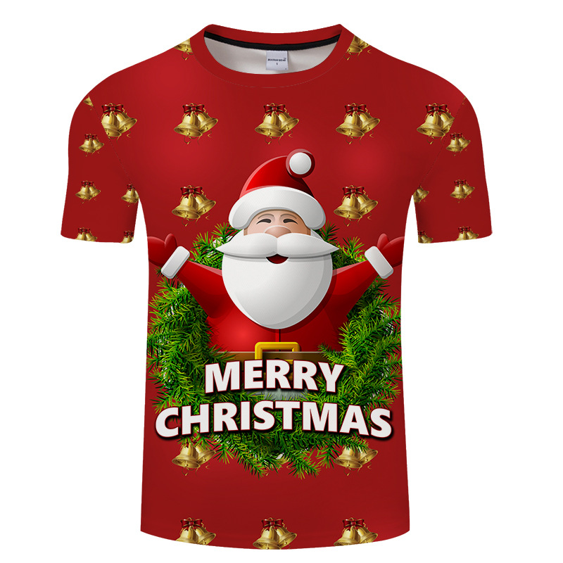 Christmas pattern 3D printing T-shirt visual impact party T-shirt round neck high-quality love road men and women, Picture 11
Christmas pattern 3D printing T-shirt visual impact party T-shirt round neck high-quality love road men and women, Picture 11