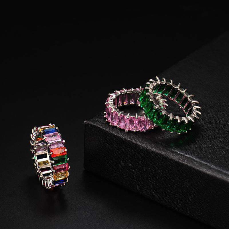 Wedding Rings Rainbow Ring For Women Luxury Geometry Pink Zircon Accessories Wholesale Kpop Jewelry Crystal Gift Girls KBR425, Slivery;golden
Wedding Rings Rainbow Ring For Women Luxury Geometry Pink Zircon Accessories Wholesale Kpop Jewelry Crystal Gift Girls KBR425, Slivery;golden
