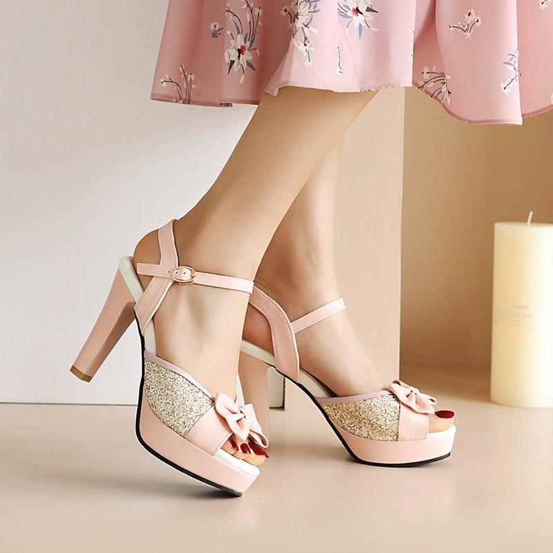 Dress Shoes Korean Sweet Peep Toe Slingback Sandals Summer Platform High Heels Sequins Bling Ladies Wedding White Pink Big Size 34-43, Black
Dress Shoes Korean Sweet Peep Toe Slingback Sandals Summer Platform High Heels Sequins Bling Ladies Wedding White Pink Big Size 34-43, Black