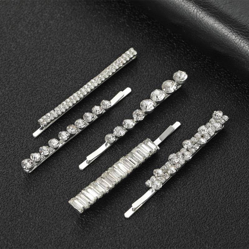 Hair Clips & Barrettes Fashion Geometric Hairpin Set For Girls Korean Style 5PCS Shinning Rhinestone Clip Bridal Accessories LB, Golden;silver
Hair Clips & Barrettes Fashion Geometric Hairpin Set For Girls Korean Style 5PCS Shinning Rhinestone Clip Bridal Accessories LB, Golden;silver
