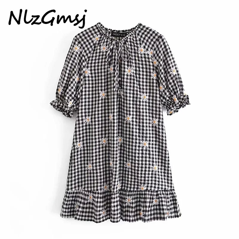 Dres Embroidery Woman Summer Short Puff Sleeve Floral Mini Fashion Casual 03 210628, As picture
Dres Embroidery Woman Summer Short Puff Sleeve Floral Mini Fashion Casual 03 210628, As picture