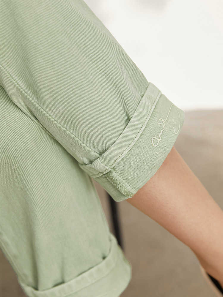 Amii Minimalism Spring Women's Jeans Offical Lady Cotton Solid Straight For Women Fashion Pants 12140219 210922