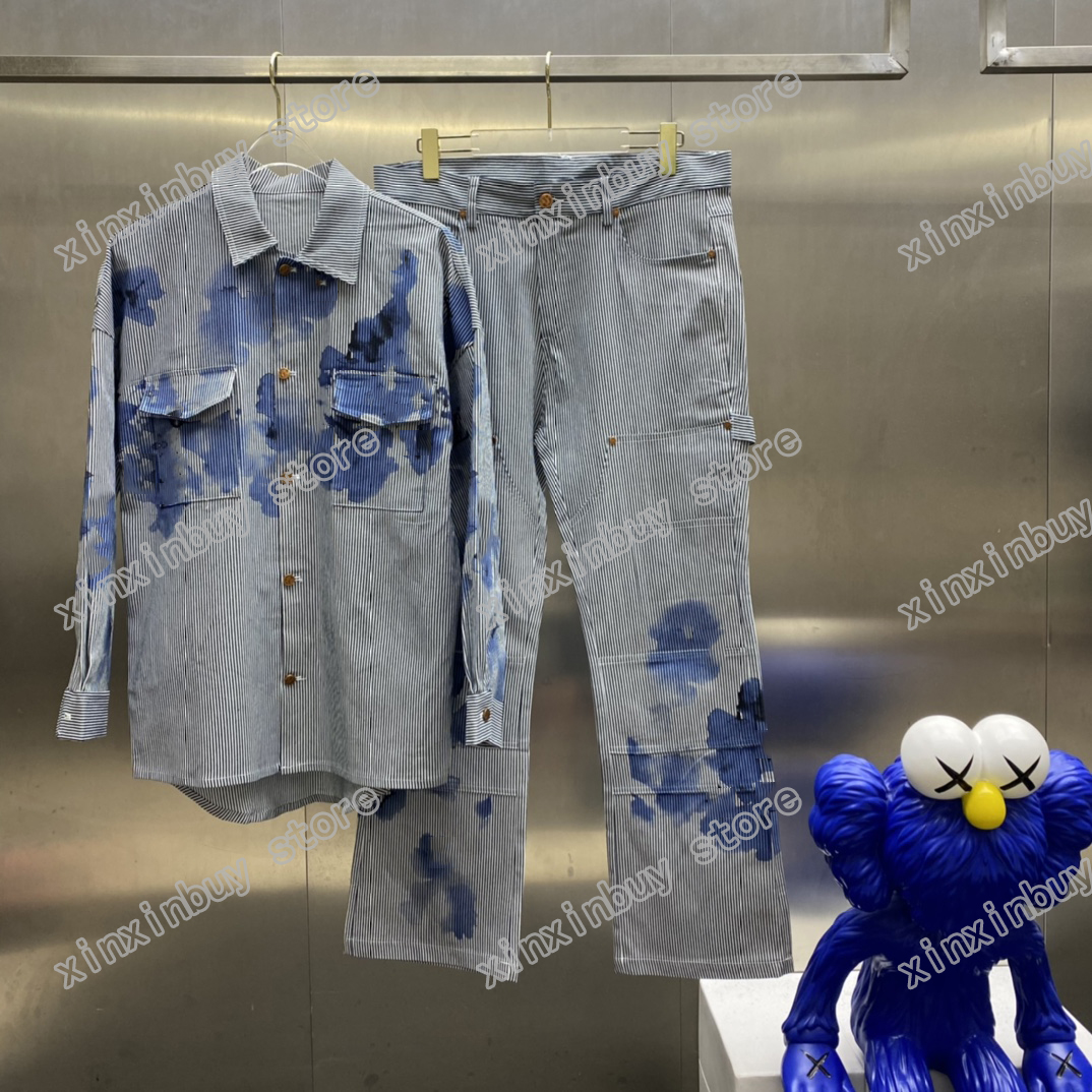 21ss men printed designer Denim Jacket paris watercolor plangi clothes short sleeve mens shirt tag white black 06, Pant
21ss men printed designer Denim Jacket paris watercolor plangi clothes short sleeve mens shirt tag white black 06, Pant