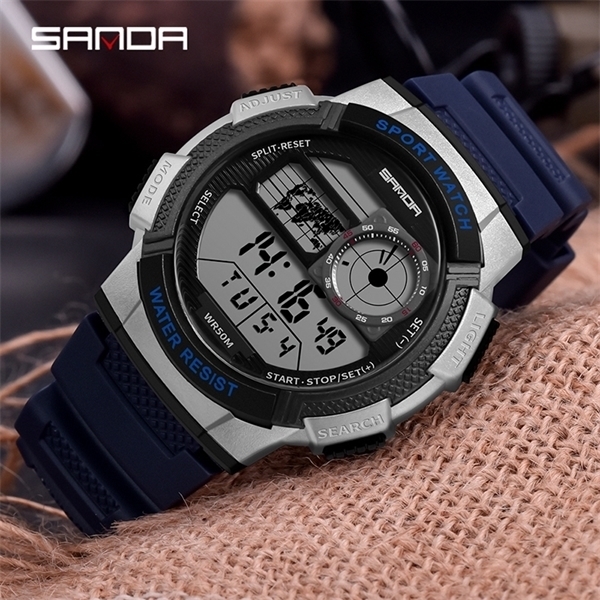 Men Digital Watches Sport 5Bar Waterproof Alarm Clock LED Display Relogio Masculino Casual Male Electronic Watch Students Watch X0524, Green
Men Digital Watches Sport 5Bar Waterproof Alarm Clock LED Display Relogio Masculino Casual Male Electronic Watch Students Watch X0524, Green