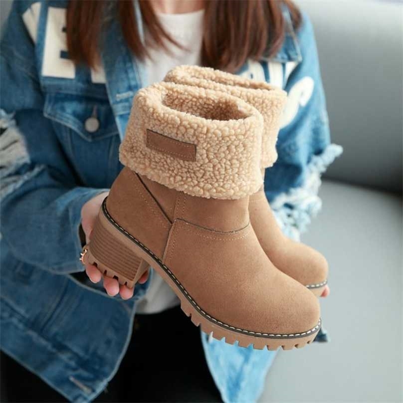 Womens Boots Female Winter Shoes Fur Snow Warm Plush Women's Square High Heel Ankle Black Botas De Mujer 211105, Gray
Womens Boots Female Winter Shoes Fur Snow Warm Plush Women's Square High Heel Ankle Black Botas De Mujer 211105, Gray
