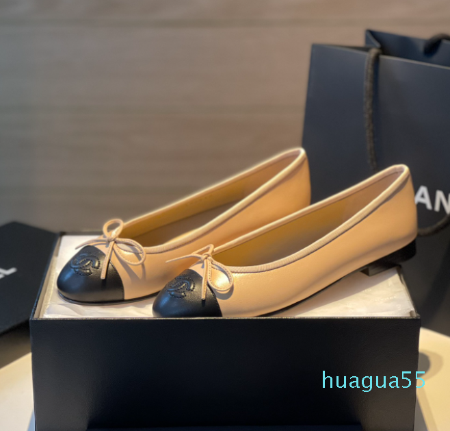 channelsandal 100 leather 2025 designer deluxe womens dress ballet shoes flat casual soft soles low channnels chennelly channelliness canel cc channeledlies 79V6