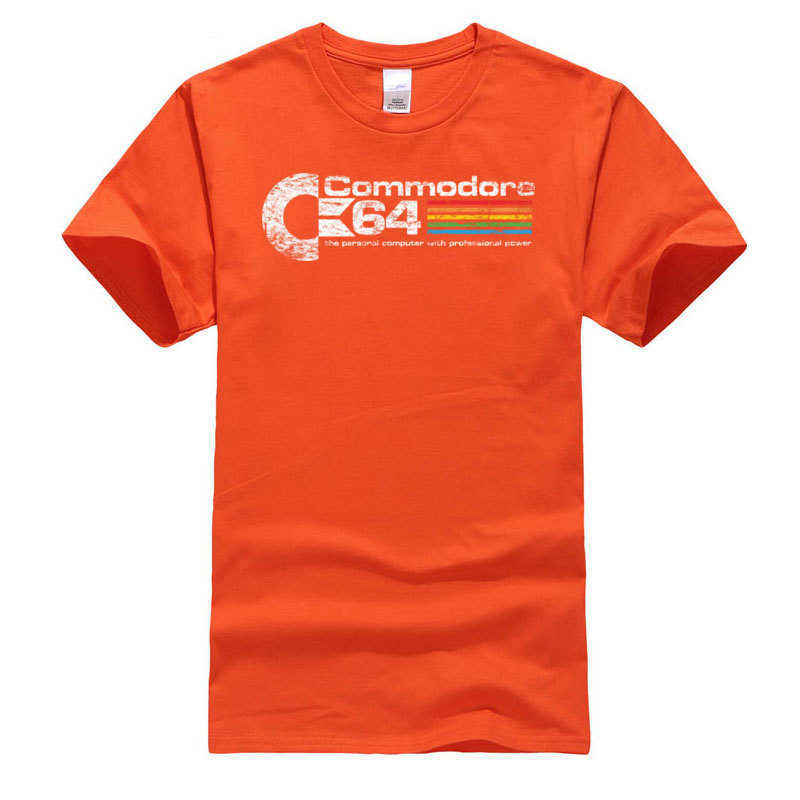 C64 SID Amiga 8-bit Commodore 64 Mens T Shirt LGB Rainbow Casual ops Crew Neck Autumn Pure Cotton Streetwear 210629