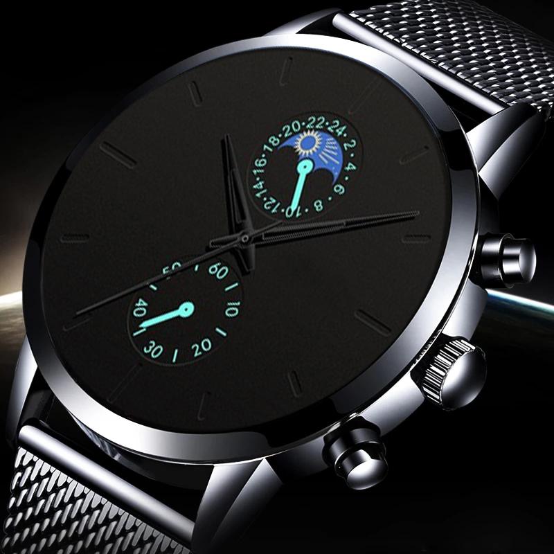 Wristwatches Reloj Hombre 2021 Luxury Mens Watches Black Stainless Steel Mesh Belt Quartz Wrist Watch Men Business Casual Leather, Leather black blue
Wristwatches Reloj Hombre 2021 Luxury Mens Watches Black Stainless Steel Mesh Belt Quartz Wrist Watch Men Business Casual Leather, Leather black blue