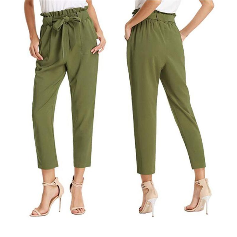 Women' Pants & Capris Casual Women Autumn Solid Color Pencil Bandage Design Pockets Decor High Waist Slim Hips Trousers For Streetwear Plus
Women' Pants & Capris Casual Women Autumn Solid Color Pencil Bandage Design Pockets Decor High Waist Slim Hips Trousers For Streetwear Plus