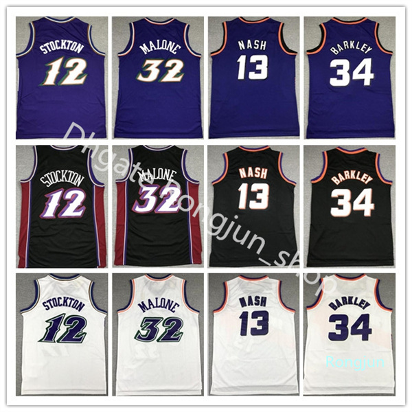 Mitchell & Ness Basketball John Stockton Jersey 12 Karl Malone 32 Steve Nash 13 Charles Barkley 34 Color Purple White Black Vintage
Mitchell & Ness Basketball John Stockton Jersey 12 Karl Malone 32 Steve Nash 13 Charles Barkley 34 Color Purple White Black Vintage
