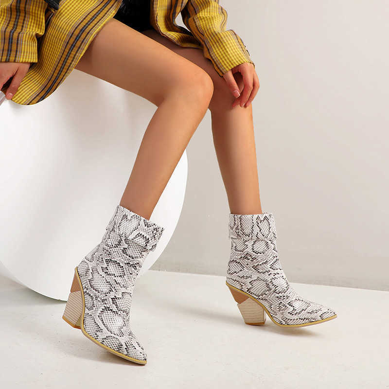 Vintage Red Ankle Boots For Women Pointed High Heels Autumn Winter Night Club Office Shoes Woman 210528