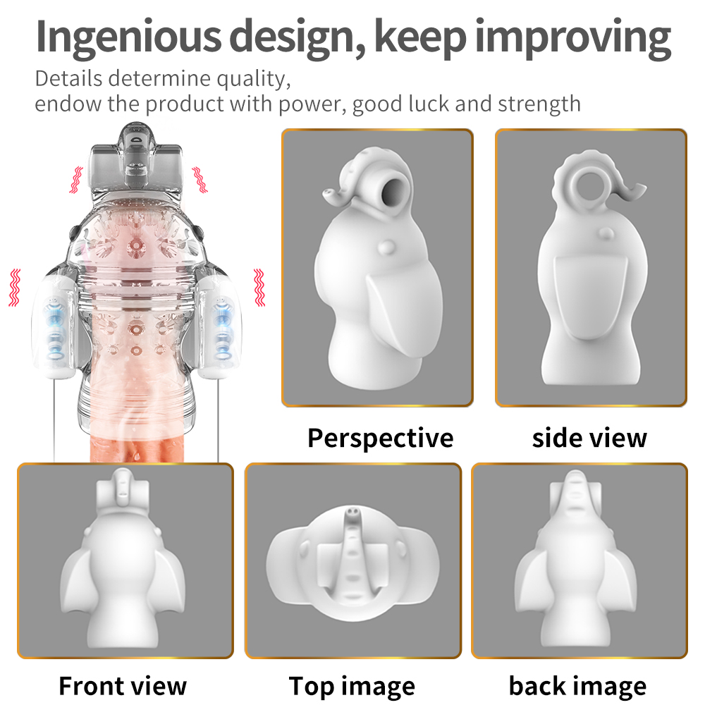 Yeain Penis Glans Massager Délai de Masturbator Masculineur durable Masturbator Adultes Produits Stimulateur Stimulateur Vibrateur Jouets sexuels