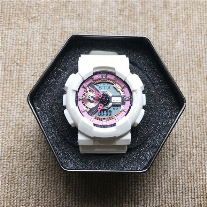Outdoor sports men's quartz digital iced out watch LED dual display waterproof and shockproof 
Outdoor sports men's quartz digital iced out watch LED dual display waterproof and shockproof