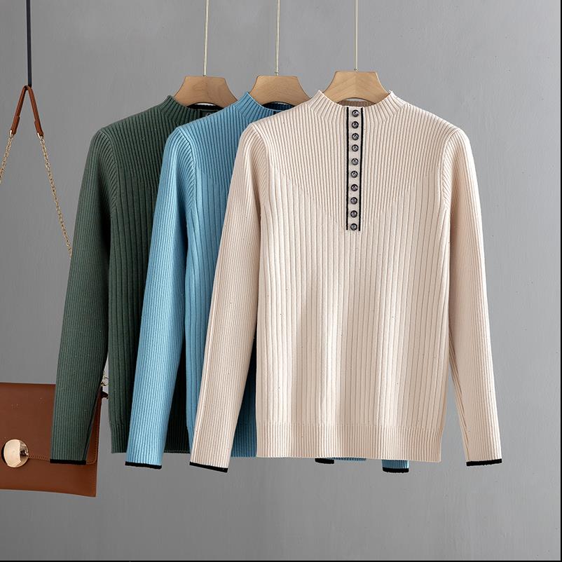 womens sweaters botton fashion women autumn winter warm sweater thick knitted pullover jumper female slime rib, White;black
womens sweaters botton fashion women autumn winter warm sweater thick knitted pullover jumper female slime rib, White;black