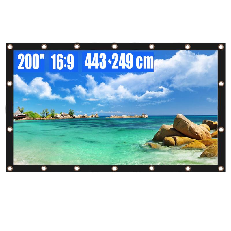 Projection Screens Projector Screen 200 Inch 16:9 HD Foldable Anti-Crease Portable Movies For Home Theater Office Outdoor Indoor
Projection Screens Projector Screen 200 Inch 16:9 HD Foldable Anti-Crease Portable Movies For Home Theater Office Outdoor Indoor