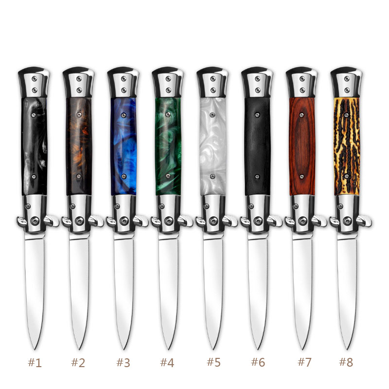 The Italian 9 Inch ACK Godfather Stiletto Mafia Folding knife BM Horizontal Classical Tactical Pocket Knives 11 13 3300 3400 9600 3551 9400 4600 UTX85 UT88 EDC Tools
The Italian 9 Inch ACK Godfather Stiletto Mafia Folding knife BM Horizontal Classical Tactical Pocket Knives 11 13 3300 3400 9600 3551 9400 4600 UTX85 UT88 EDC Tools