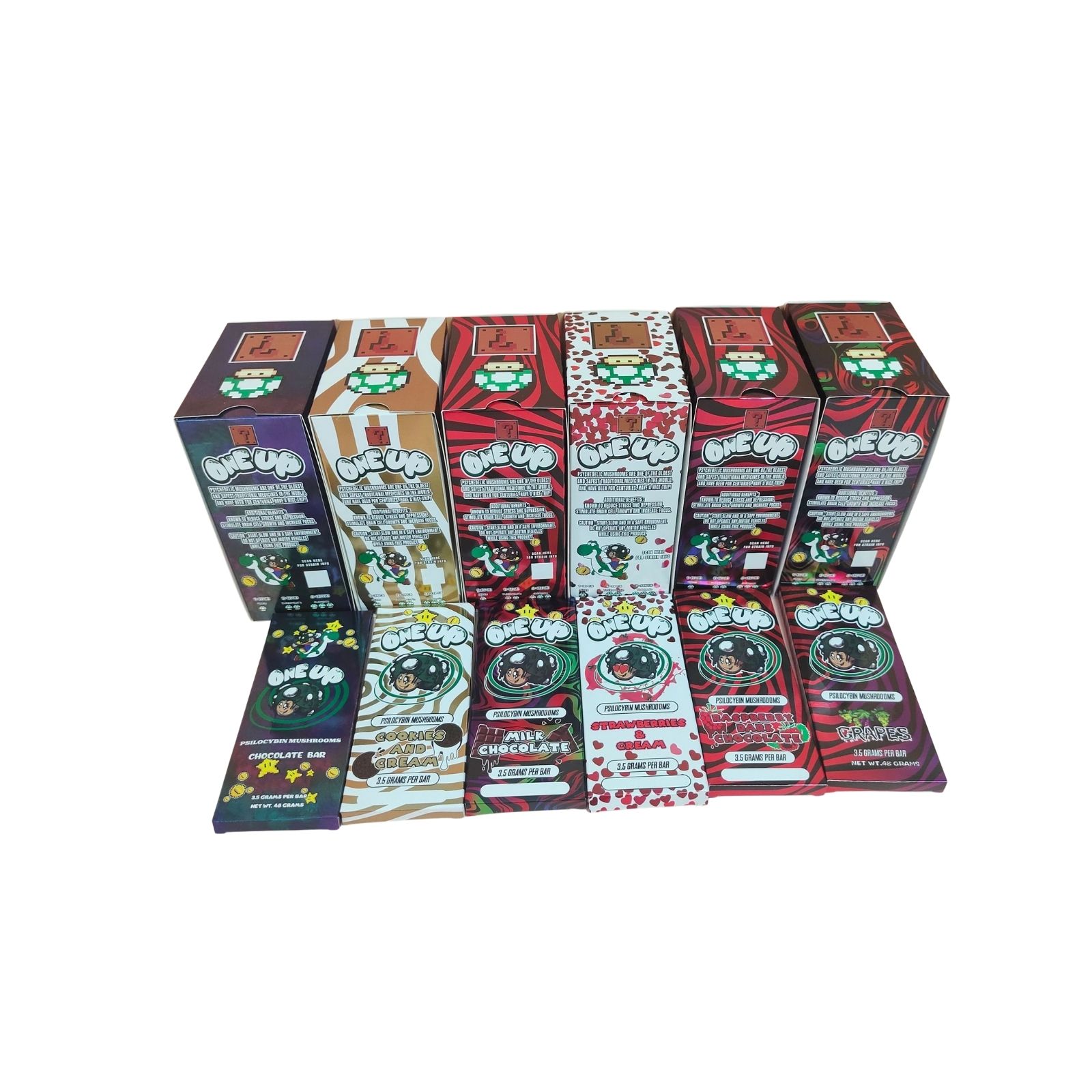 Chocolate Bar Milk One Up Packing Boxes Packaging Pack Mushroom Oneup Mold Mod Compitable Display Package Box 3.5 Gram jllmHV
Chocolate Bar Milk One Up Packing Boxes Packaging Pack Mushroom Oneup Mold Mod Compitable Display Package Box 3.5 Gram jllmHV