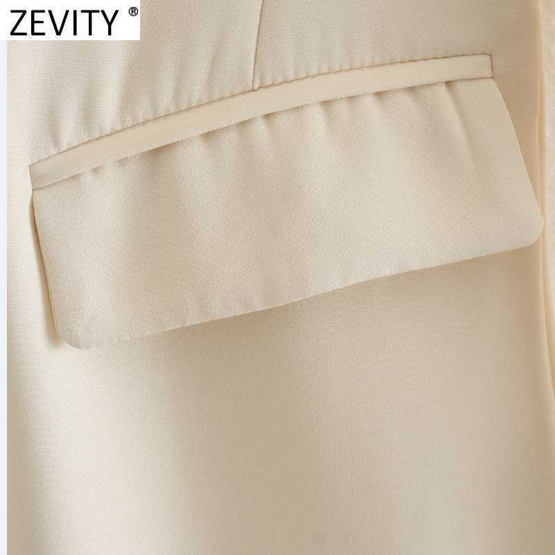 Zevity Women Elegant Notched Collar Solid Collar Business Shirtdress Female Long Sleeve Patchwork Vestido Chic Dresses DS8257 210603