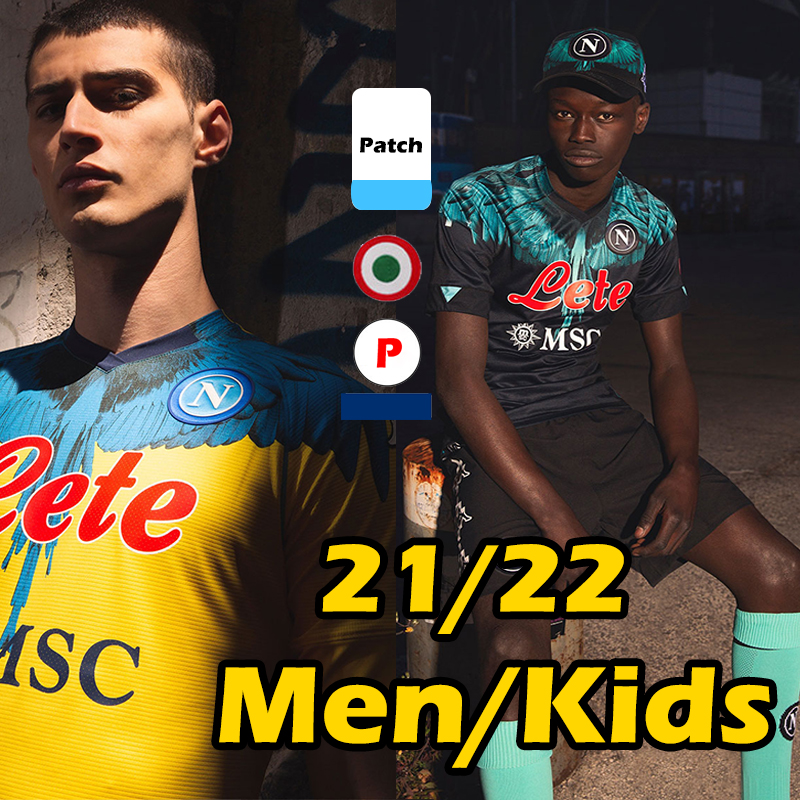 2021 2022 Napoli Soccer Jerseys Marcelo Burlon MARADONA Maglietta da calciatore OSIMHEN INSIGNE 21/22 SSC Naples MAGLIA MERTENS Men Kids Kits Football Shirt Thai, Black
2021 2022 Napoli Soccer Jerseys Marcelo Burlon MARADONA Maglietta da calciatore OSIMHEN INSIGNE 21/22 SSC Naples MAGLIA MERTENS Men Kids Kits Football Shirt Thai, Black