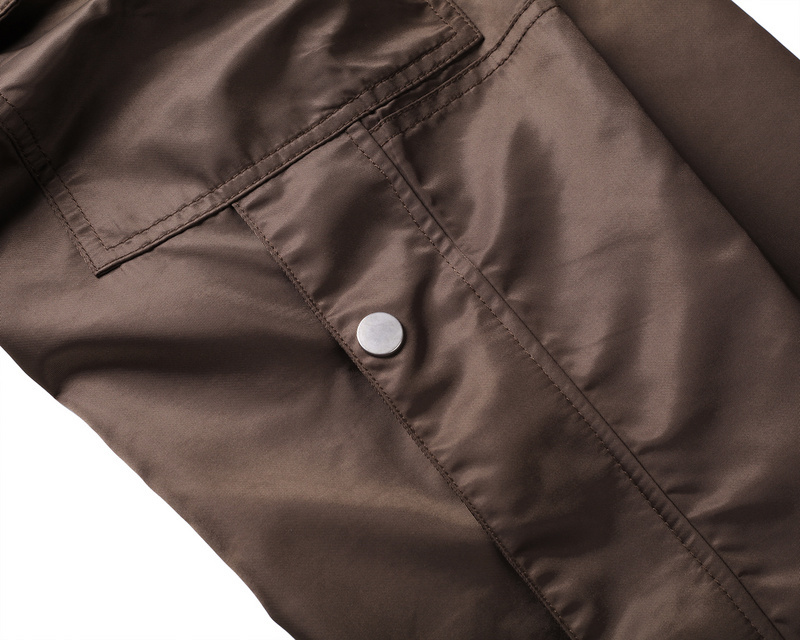 IEFB / Autumn Winter Streetwear Men's Side Snap Cargo Pants Hip Hop Slim Fit Ribboned Waistband Track Pants Elastic Waist 9Y4214 210524