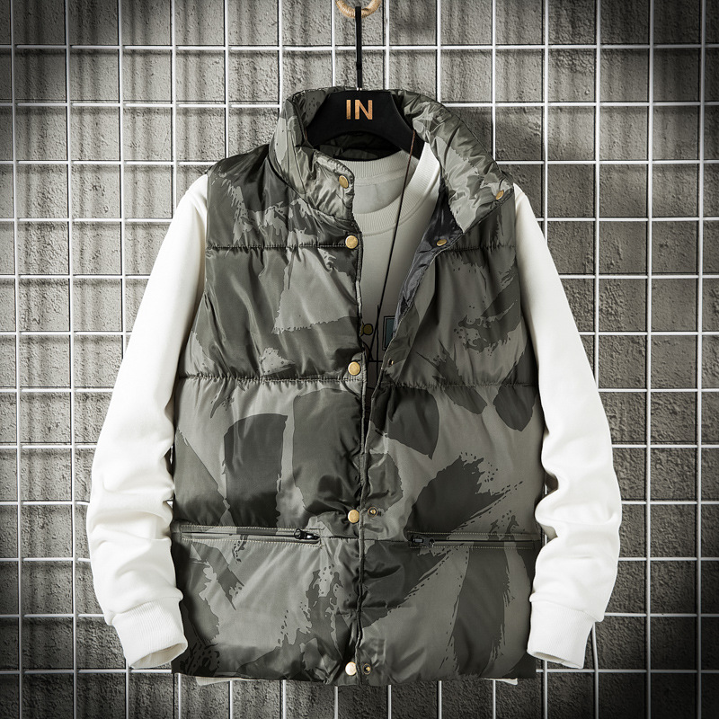 Men Autumn Winter Vests Cotton Casual Camouflage Warm Waistcoat Loose Sleeveless Jacket Coat Fashion Street Hip Hop Down Vest, Dark brown
Men Autumn Winter Vests Cotton Casual Camouflage Warm Waistcoat Loose Sleeveless Jacket Coat Fashion Street Hip Hop Down Vest, Dark brown