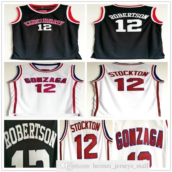 NCAA Gonzaga Bulldogs College John 12 Stockton White Basketball Jersey Cincinnati Bearcats Oscar 12 Robertson Vintage Black Stitched Jerseys
NCAA Gonzaga Bulldogs College John 12 Stockton White Basketball Jersey Cincinnati Bearcats Oscar 12 Robertson Vintage Black Stitched Jerseys