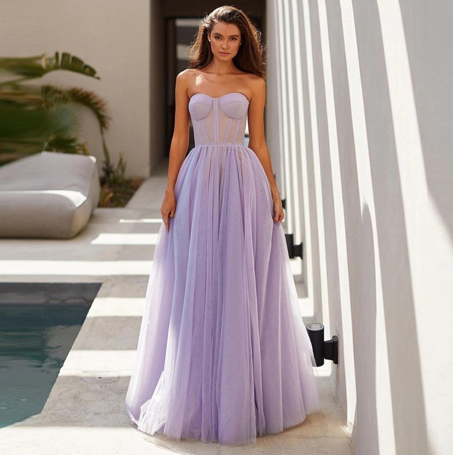 Custom Color 2022 Lavender/Pink/Blue A Line Tulle Long Prom Dresses Sweetheart Boning Fitted Top Simple Formal Evening Gowns robe de soiree vestidos, White
Custom Color 2022 Lavender/Pink/Blue A Line Tulle Long Prom Dresses Sweetheart Boning Fitted Top Simple Formal Evening Gowns robe de soiree vestidos, White