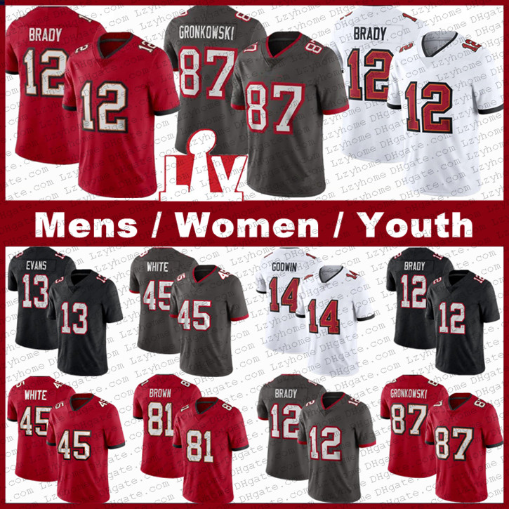 Mens Womens Youth KIDS 12 Tom Brady 87 Rob Gronkowski Football Jerseys Mike evans 14 Chris Godwin 81 Antonio brown 45 Devin White Antoine Winfield JR Jason Pierre-Paul, My store(lzyhome)
Mens Womens Youth KIDS 12 Tom Brady 87 Rob Gronkowski Football Jerseys Mike evans 14 Chris Godwin 81 Antonio brown 45 Devin White Antoine Winfield JR Jason Pierre-Paul, My store(lzyhome)