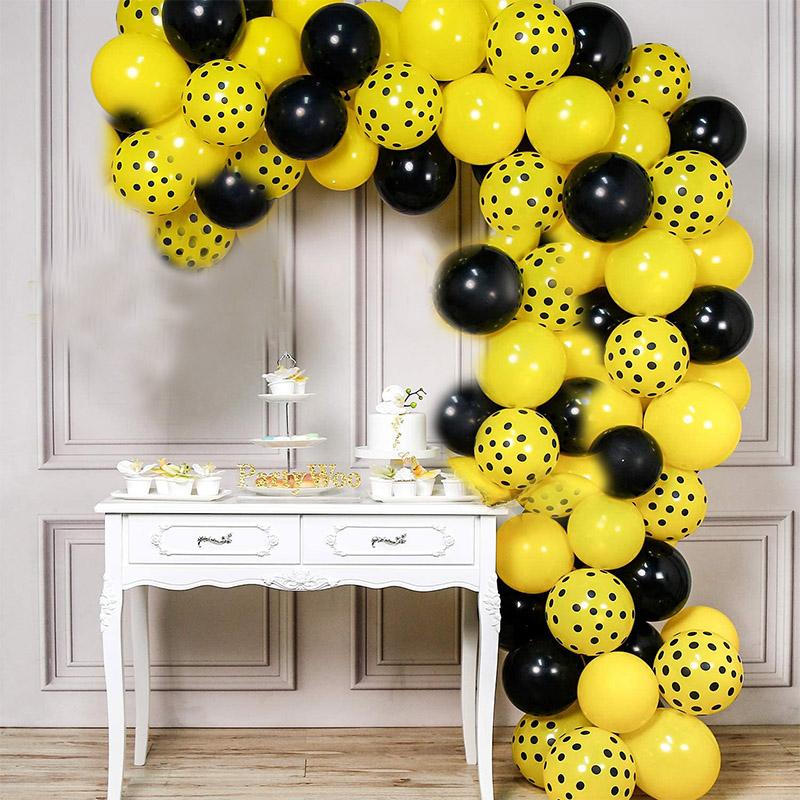 Party Decoration Insect Balloons Set Yellow Black Polka Dot Bee Themed Decor Baby Shower Honey Birthday Supplies
Party Decoration Insect Balloons Set Yellow Black Polka Dot Bee Themed Decor Baby Shower Honey Birthday Supplies