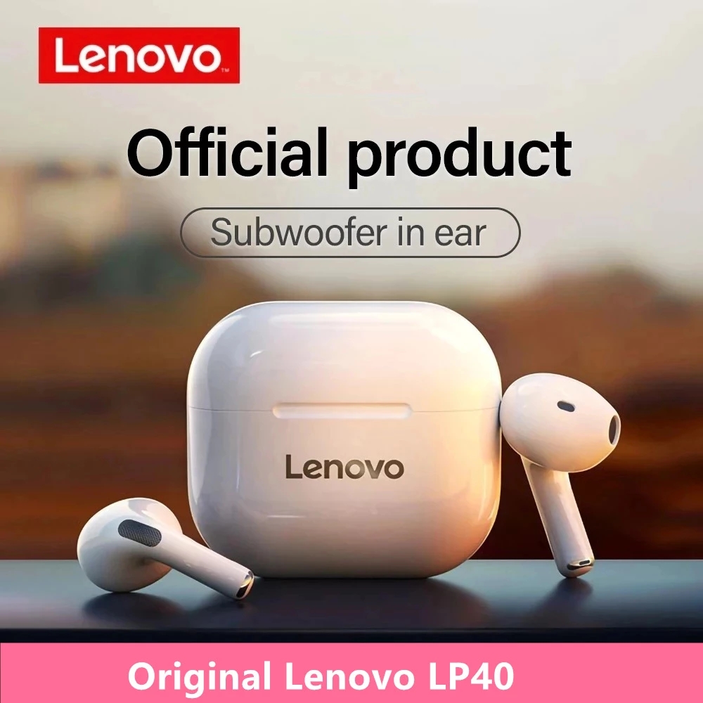 Original Lenovo LP40 wireless headphones TWS Bluetooth Earphones Touch Control Sport Headset Stereo Earbuds For Phone Android
Original Lenovo LP40 wireless headphones TWS Bluetooth Earphones Touch Control Sport Headset Stereo Earbuds For Phone Android