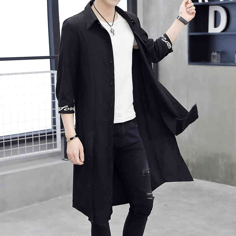 men's mid-length windbreaker et over-the-knee coat chine style men's road robe cardigan with sv and hanfu gown, Black;gray
men's mid-length windbreaker et over-the-knee coat chine style men's road robe cardigan with sv and hanfu gown, Black;gray