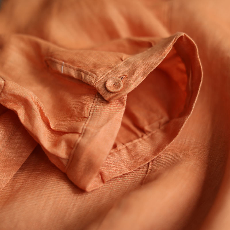 Summer Arts Style Women Short Sleeve Peter Pan Collar Loose Shirt All-matched Casual Cotton Linen Blouses Tops Plus Size S934 210512