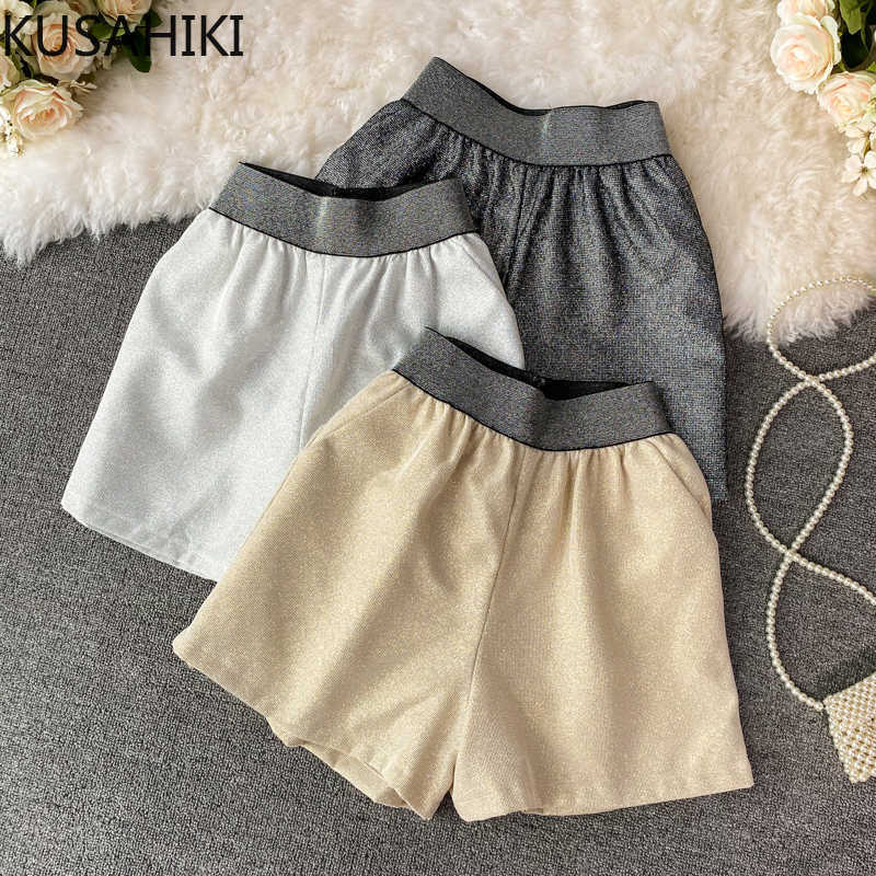 Korea Blingbling Stretch High Waist Wide Leg Shorts Summer Causal Women Short Pantalones Cortos De Mujer 6G753 210603, Khaki 
Korea Blingbling Stretch High Waist Wide Leg Shorts Summer Causal Women Short Pantalones Cortos De Mujer 6G753 210603, Khaki