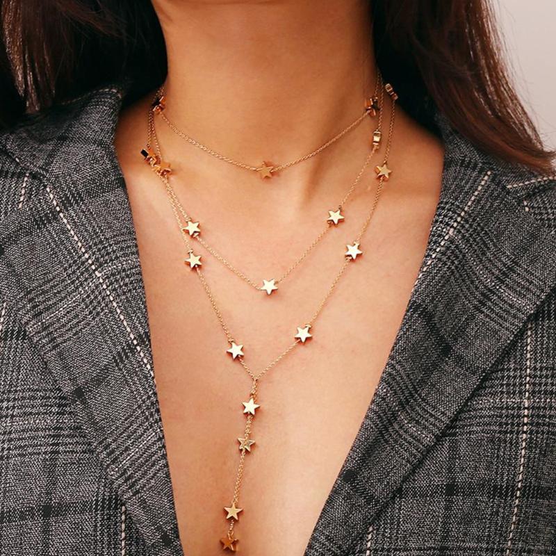 Pendant Necklaces Necklace Chains Star Personality Trendy Fashion Business Item Jewelry Tassel Multilayer
Pendant Necklaces Necklace Chains Star Personality Trendy Fashion Business Item Jewelry Tassel Multilayer
