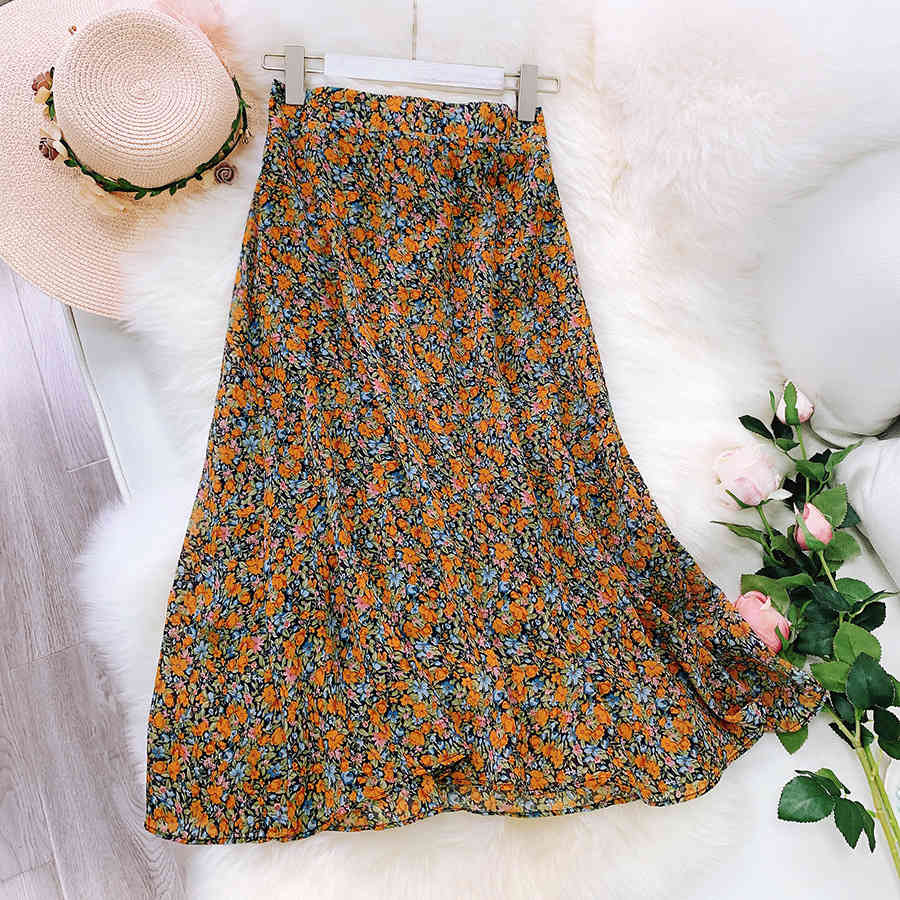 Qooth Summer Skirt Women Ins Floral Printed Pleated Skirts School Girl Midi Skirt Female Chiffon Skirts qh2283 210518, Purple
Qooth Summer Skirt Women Ins Floral Printed Pleated Skirts School Girl Midi Skirt Female Chiffon Skirts qh2283 210518, Purple