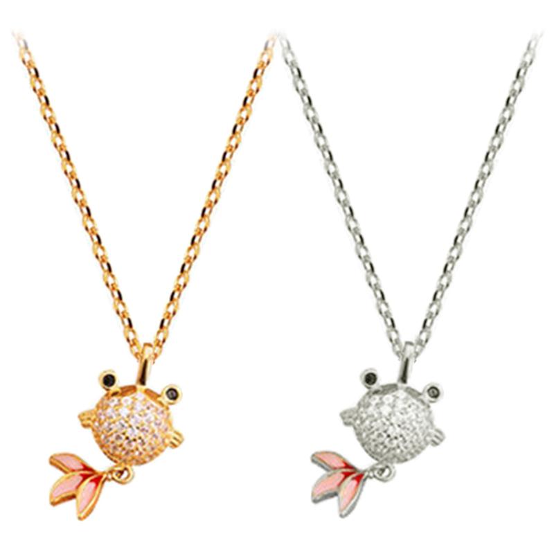 Pendant Necklaces Goldfish Necklace For Women 2021 Korean Fashion Aesthetic Titanium Accessories Luxury Opal Jewelry Charm Clavicle Chain, Silver
Pendant Necklaces Goldfish Necklace For Women 2021 Korean Fashion Aesthetic Titanium Accessories Luxury Opal Jewelry Charm Clavicle Chain, Silver